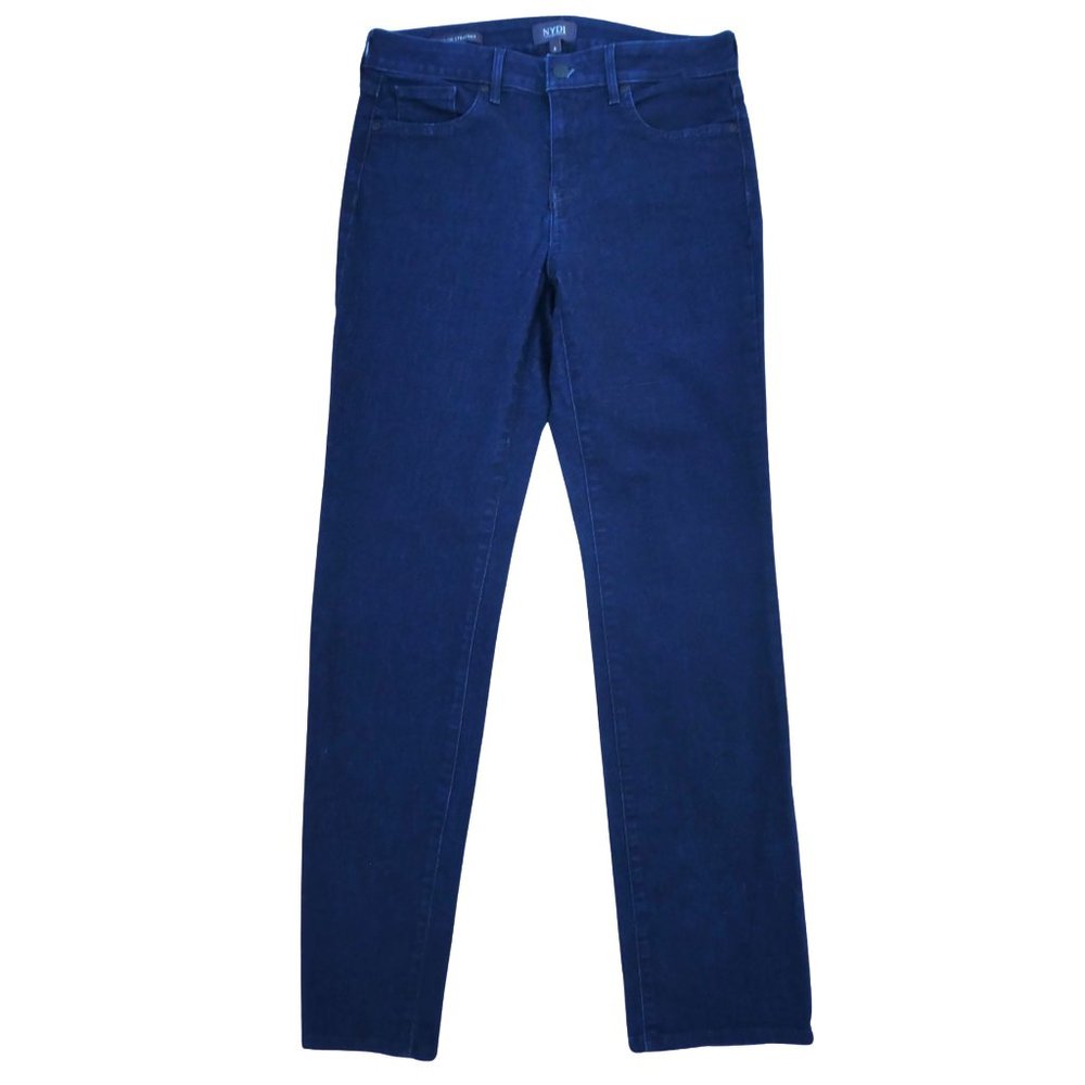 NYDJ Marilyn Straight Leg Liftxtuck Technology Dark Wash 6